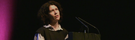 Sasha Dugdale reading at Newcastle Poetry Festival 2018